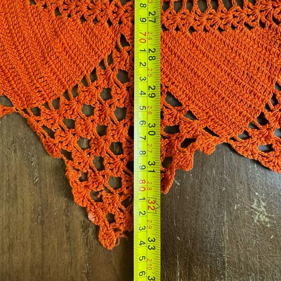 Pair of Vintage Cotton Hand Chrochet Embroidered Center piece Doilies FOR REPAIR - Picture 2 of 13